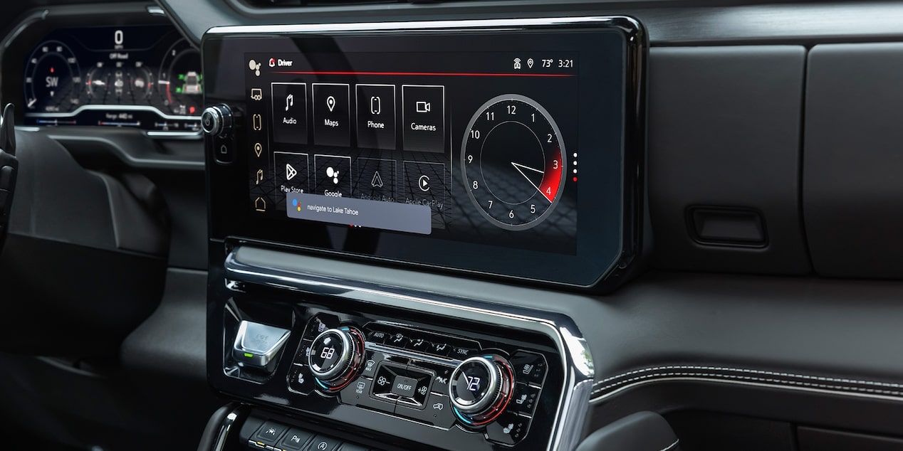 GMC Sierra 1500 13.4 inch premium infotainment touchscreen