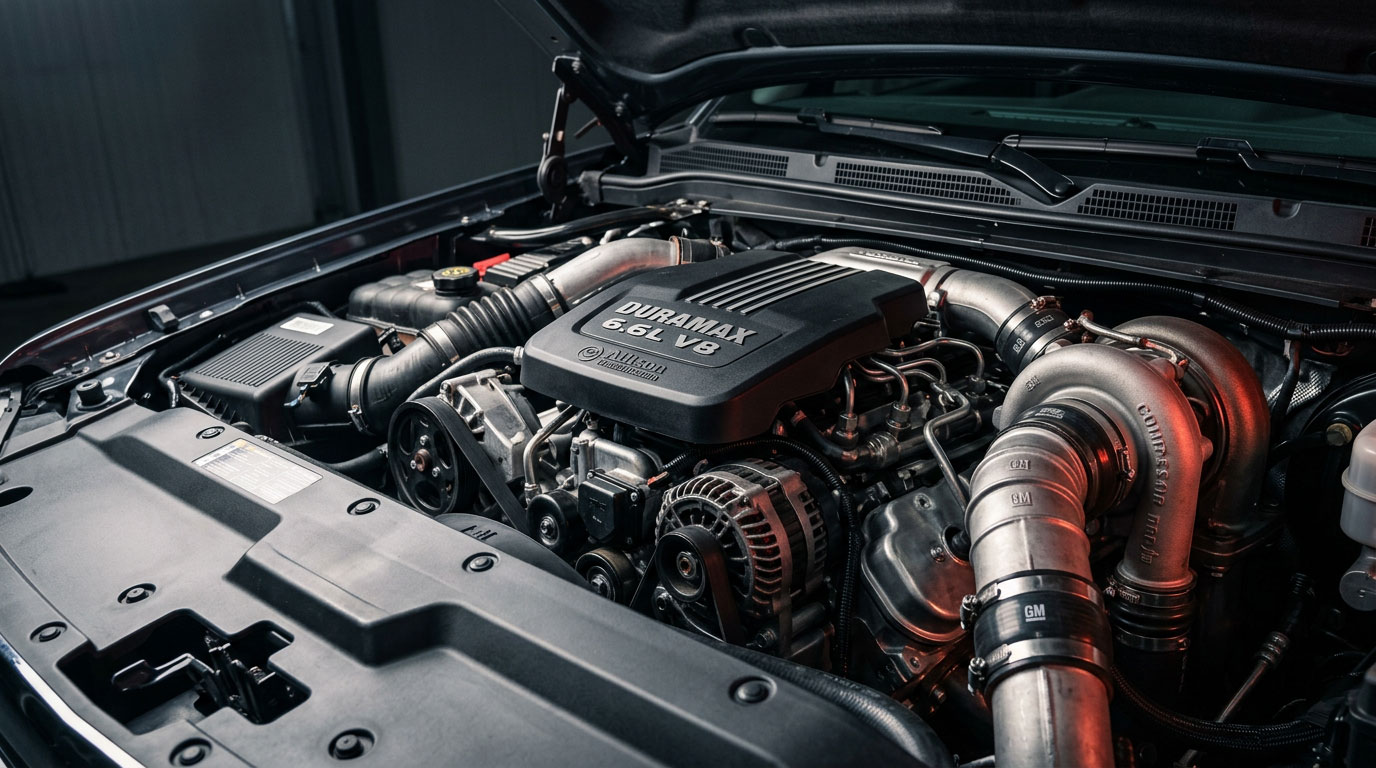 GMC Sierra 2500HD 6.6L Duramax turbo-diesel engine