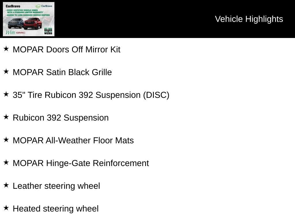 2023 Jeep Wrangler 4-Door Rubicon 392 4x4