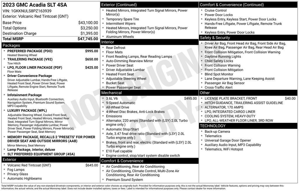 2023 GMC Acadia SLT