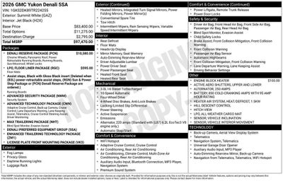 2026 GMC Yukon Denali