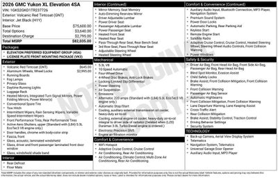 2026 GMC Yukon XL Elevation