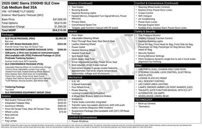 2020 GMC Sierra 2500 HD SLE