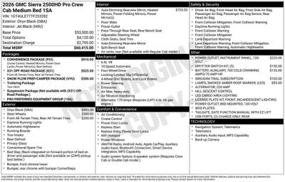 2026 GMC Sierra 2500 HD Pro