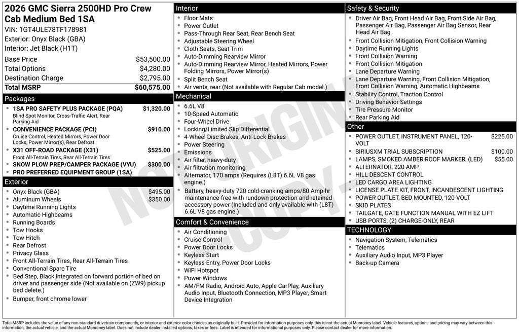 2026 GMC Sierra 2500 HD Pro