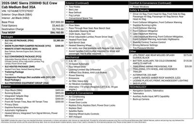 2026 GMC Sierra 2500 HD SLE