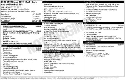 2026 GMC Sierra 2500 HD AT4