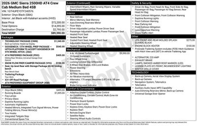 2026 GMC Sierra 2500 HD AT4