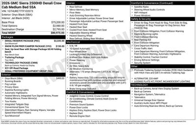 2026 GMC Sierra 2500 HD Denali