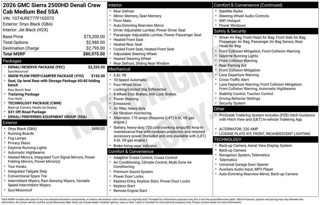 2026 GMC Sierra 2500 HD Denali