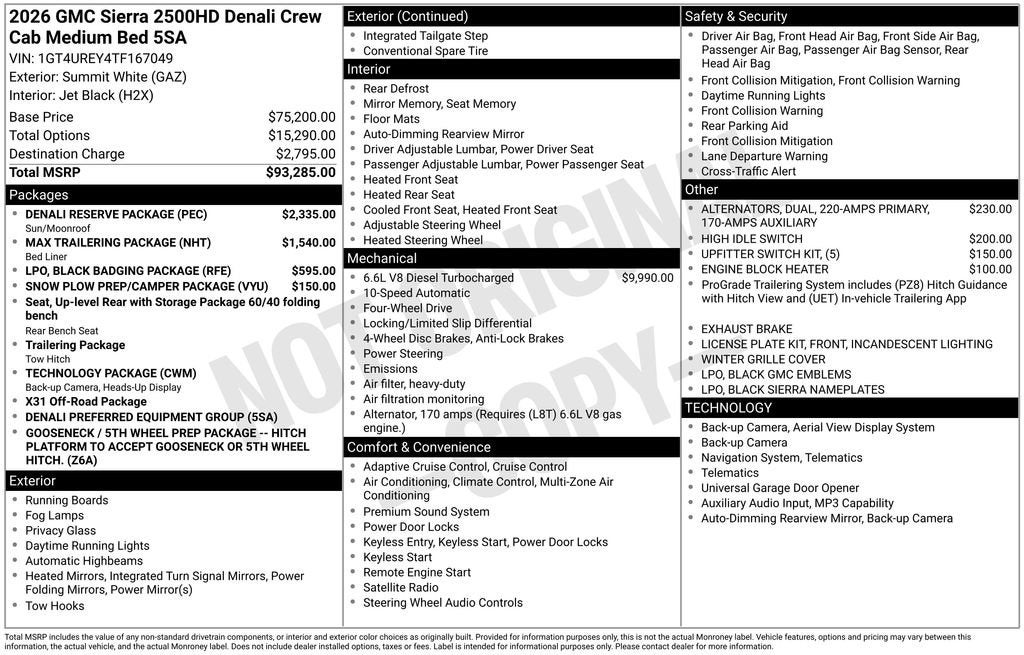 2026 GMC Sierra 2500 HD Denali