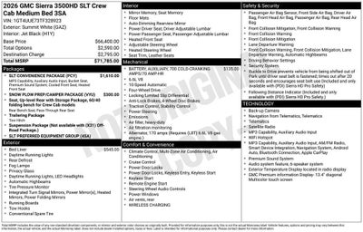 2026 GMC Sierra 3500 HD SLT