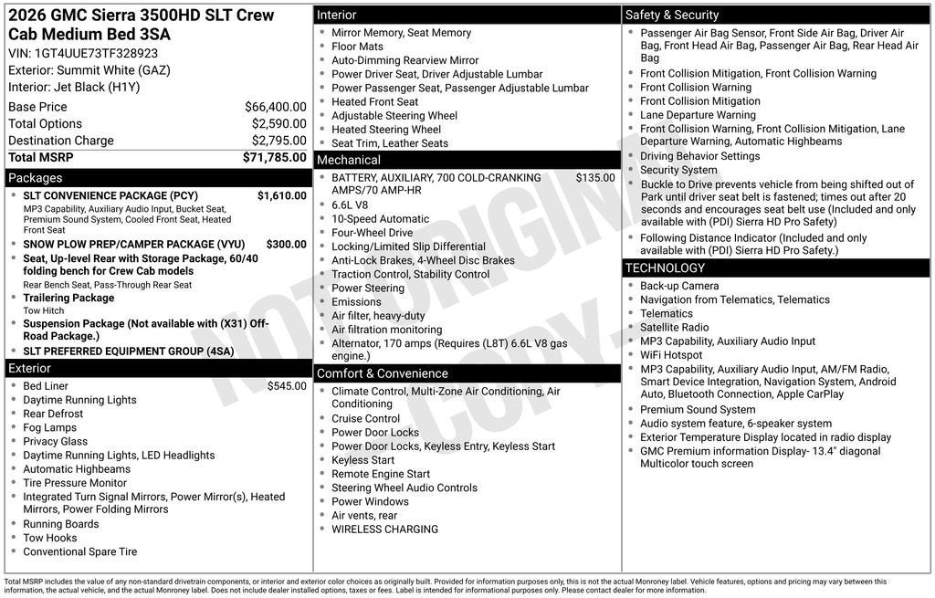 2026 GMC Sierra 3500 HD SLT