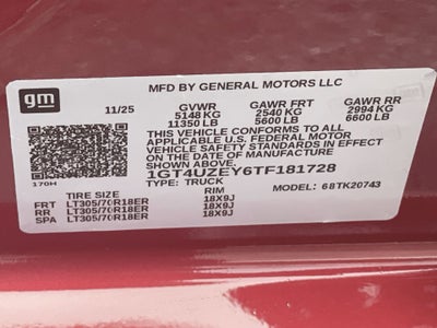 2026 GMC Sierra 2500 HD AT4X