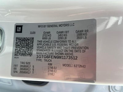 2021 GMC Canyon 4WD AT4 w/Cloth