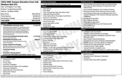 2026 GMC Canyon Elevation