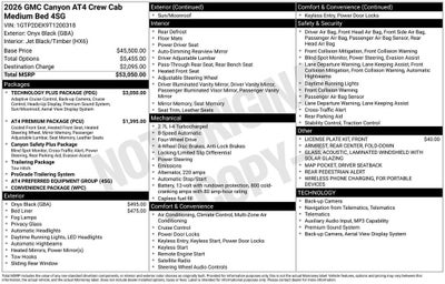 2026 GMC Canyon AT4