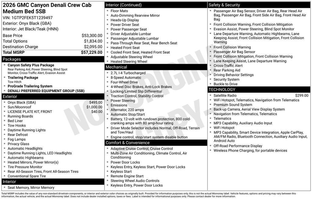 2026 GMC Canyon Denali