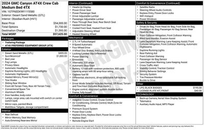 2024 GMC Canyon AT4X