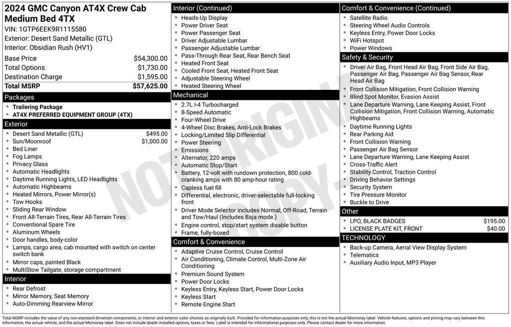 2024 GMC Canyon AT4X