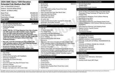 2026 GMC Sierra 1500 Elevation