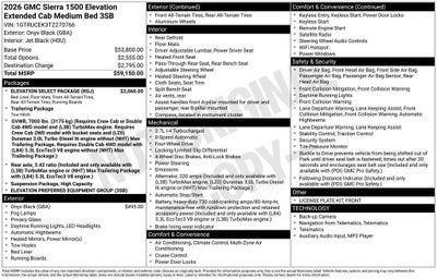 2026 GMC Sierra 1500 Elevation