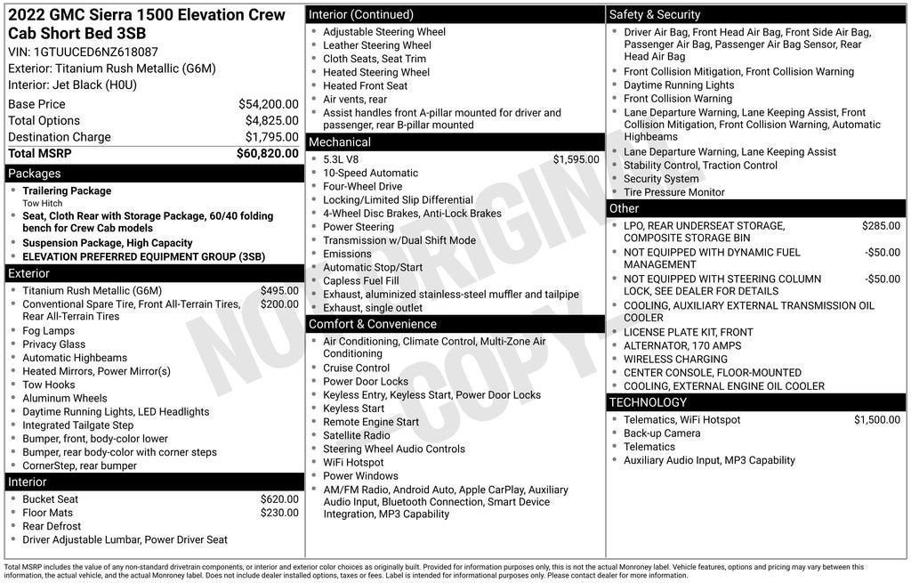 2022 GMC Sierra 1500 Elevation