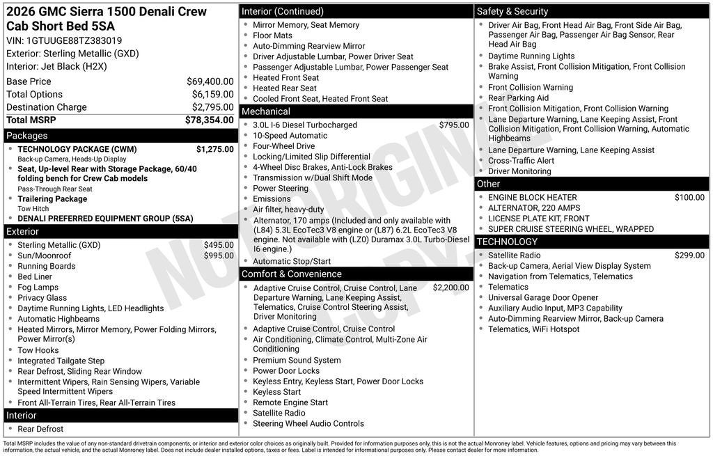 2026 GMC Sierra 1500 Denali