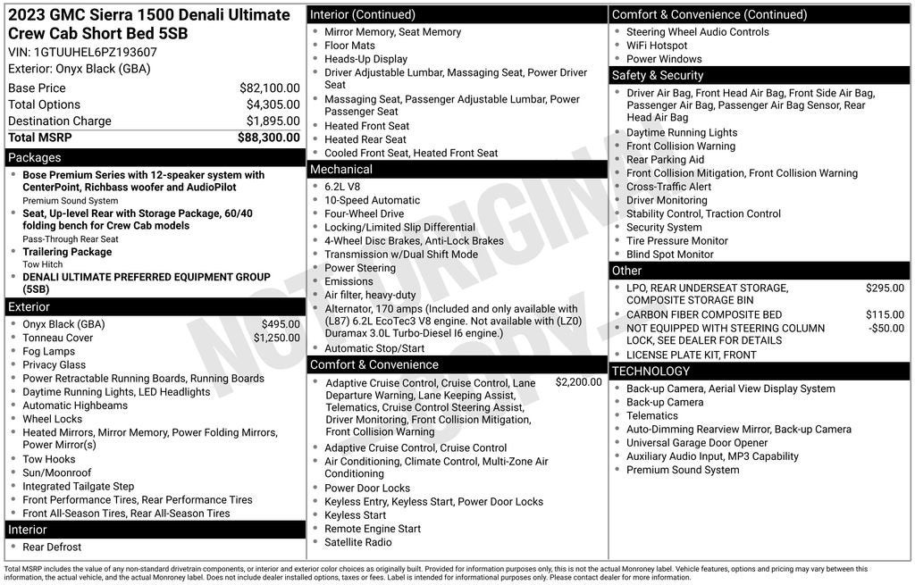 2023 GMC Sierra 1500 Denali Ultimate