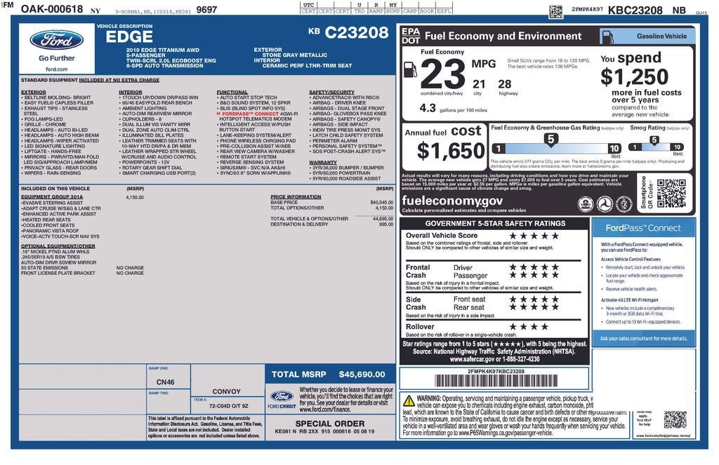 2019 Ford Edge Titanium