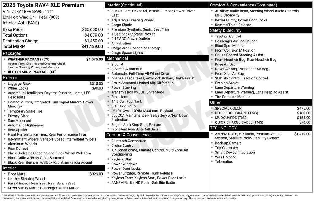 2025 Toyota RAV4 XLE Premium