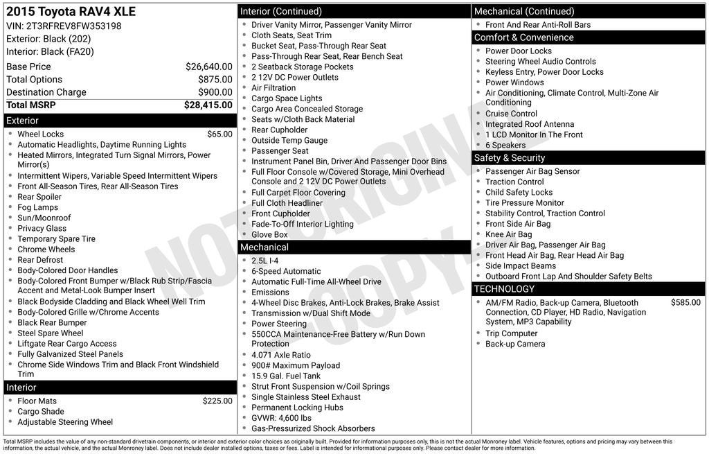 2015 Toyota RAV4 XLE