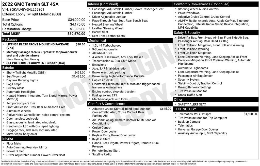 2022 GMC Terrain SLT