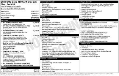2021 GMC Sierra 1500 AT4