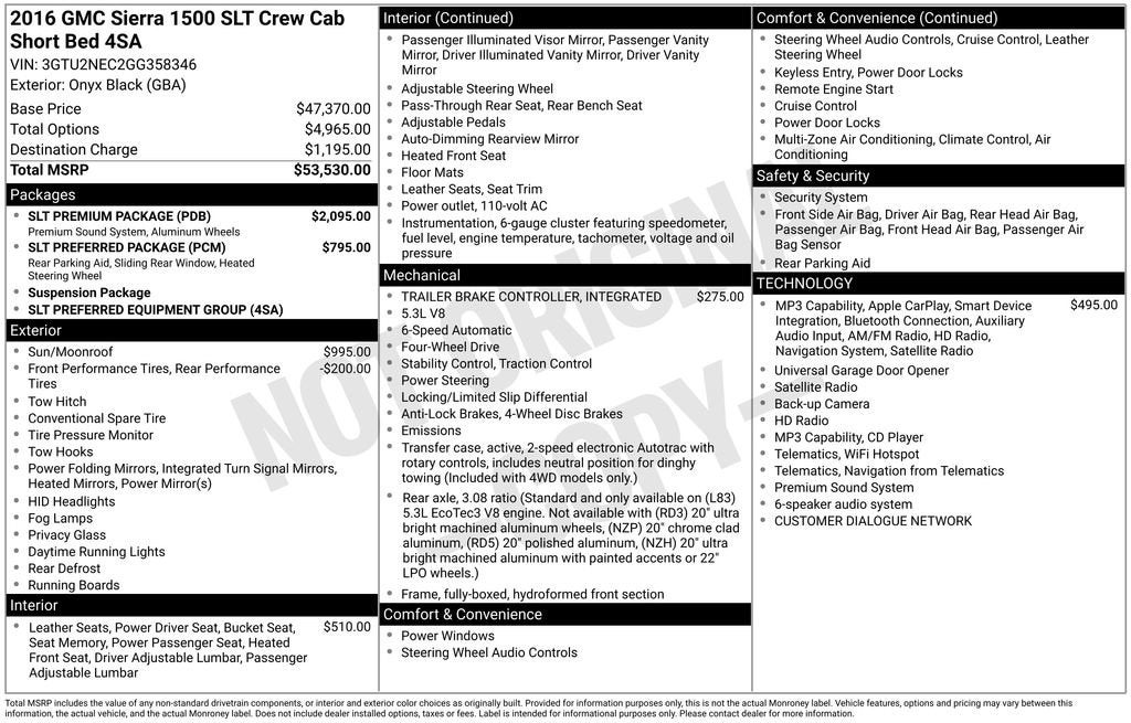 2016 GMC Sierra 1500 SLT