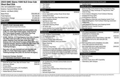 2023 GMC Sierra 1500 SLE