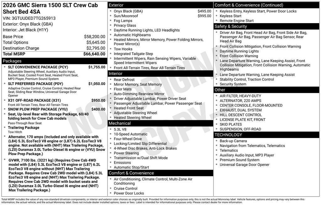 2026 GMC Sierra 1500 SLT