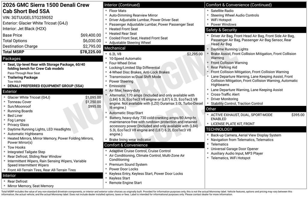 2026 GMC Sierra 1500 Denali