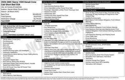 2026 GMC Sierra 1500 Denali