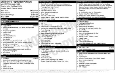 2022 Toyota Highlander Platinum