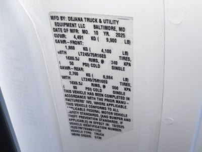 2025 GMC Savana Cutaway 3500 1WT