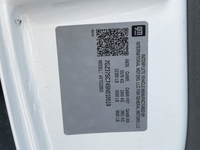 2025 GMC Savana Cutaway 3500 1WT