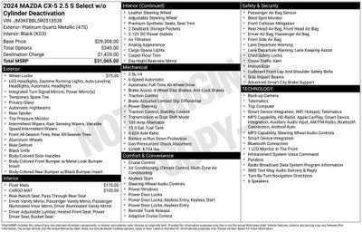 2024 Mazda Mazda CX-5 2.5 S Select