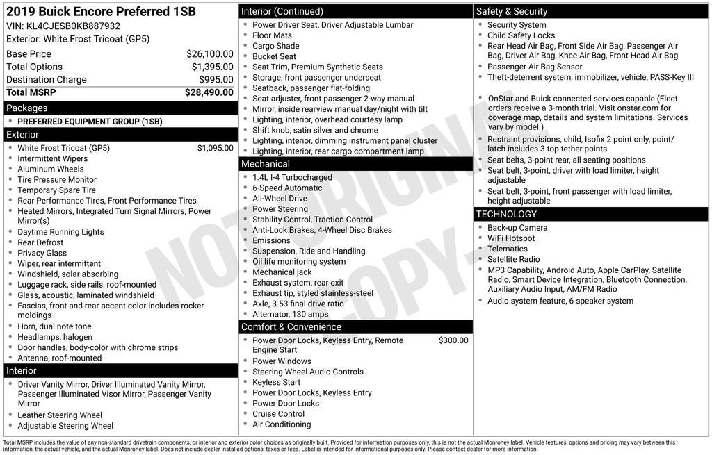 2019 Buick Encore Preferred