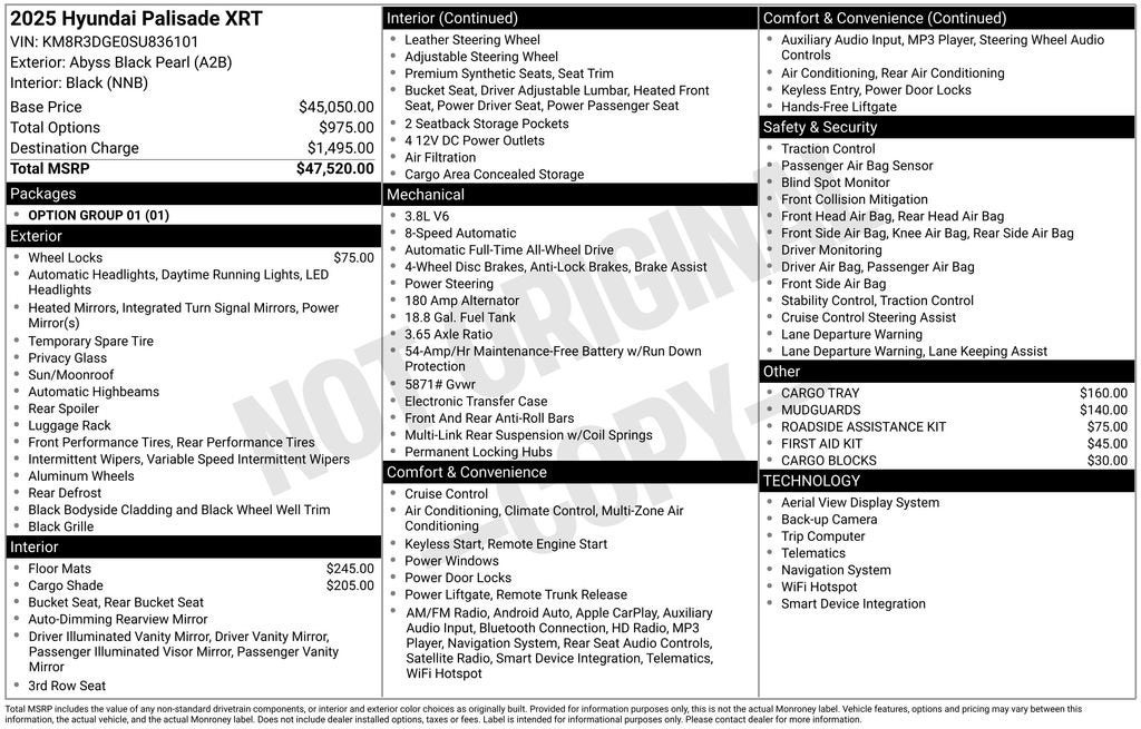 2025 Hyundai Palisade XRT
