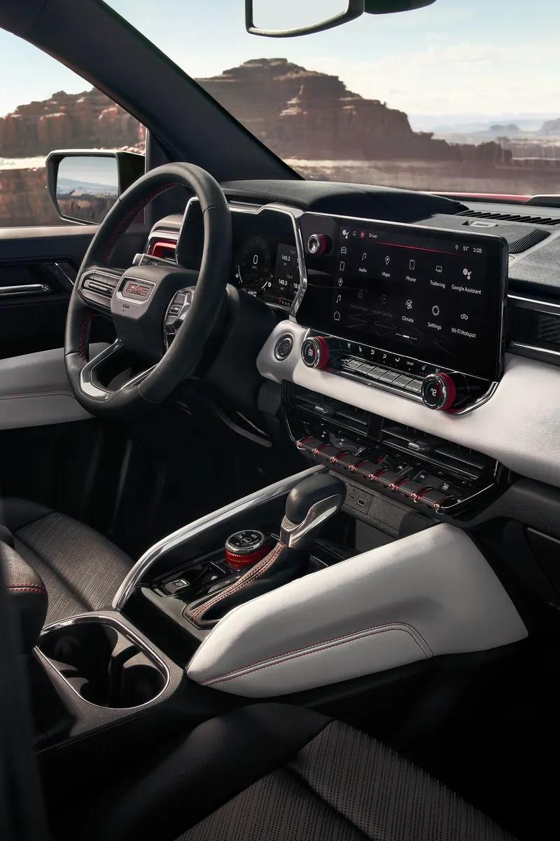 2026 GMC Canyon infotainment system at Weirs Motor Sales in Arundel ME