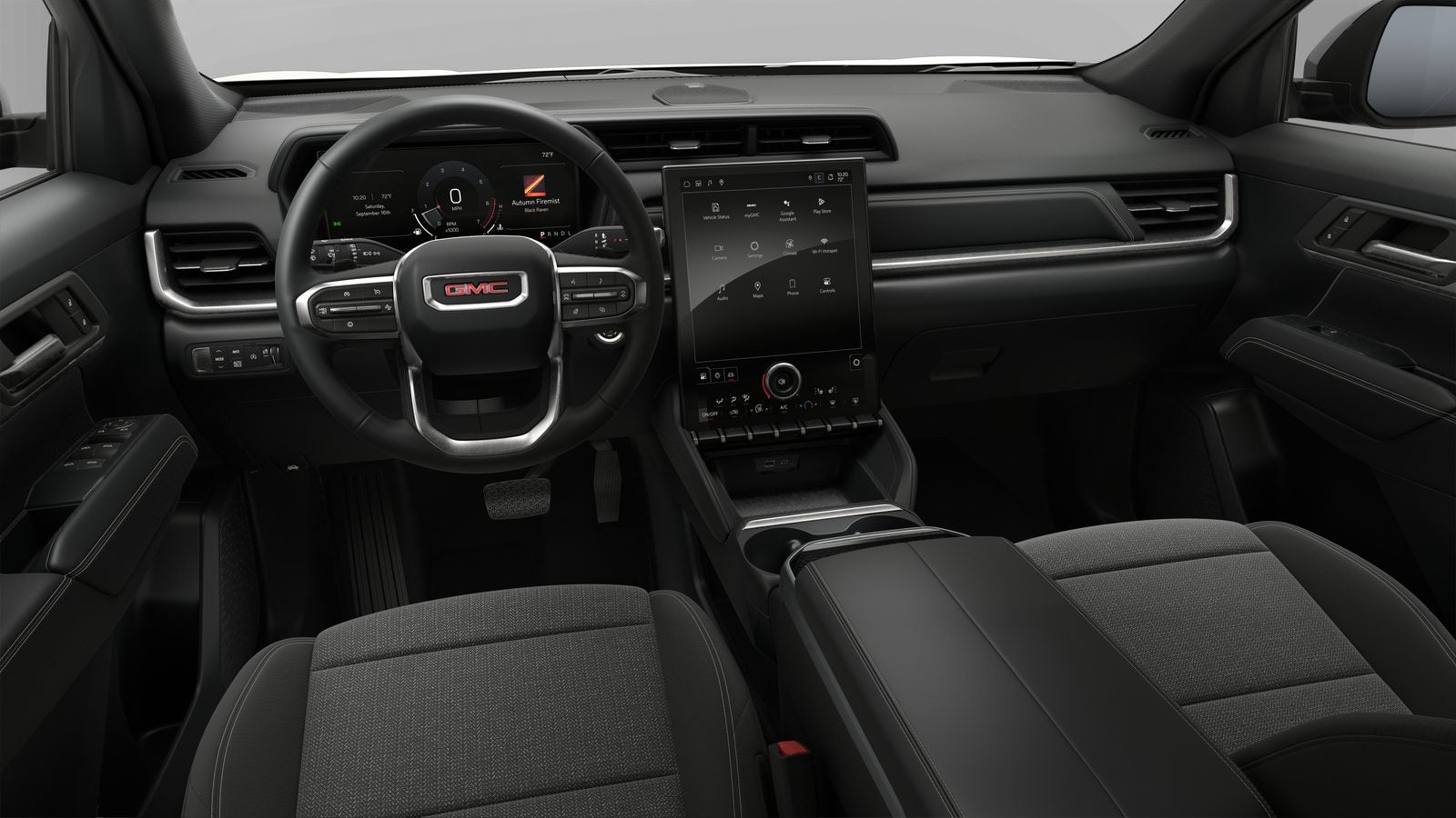 2027 GMC Terrain interior dashboard and touchscreen at Weirs GMC in Southern Maine