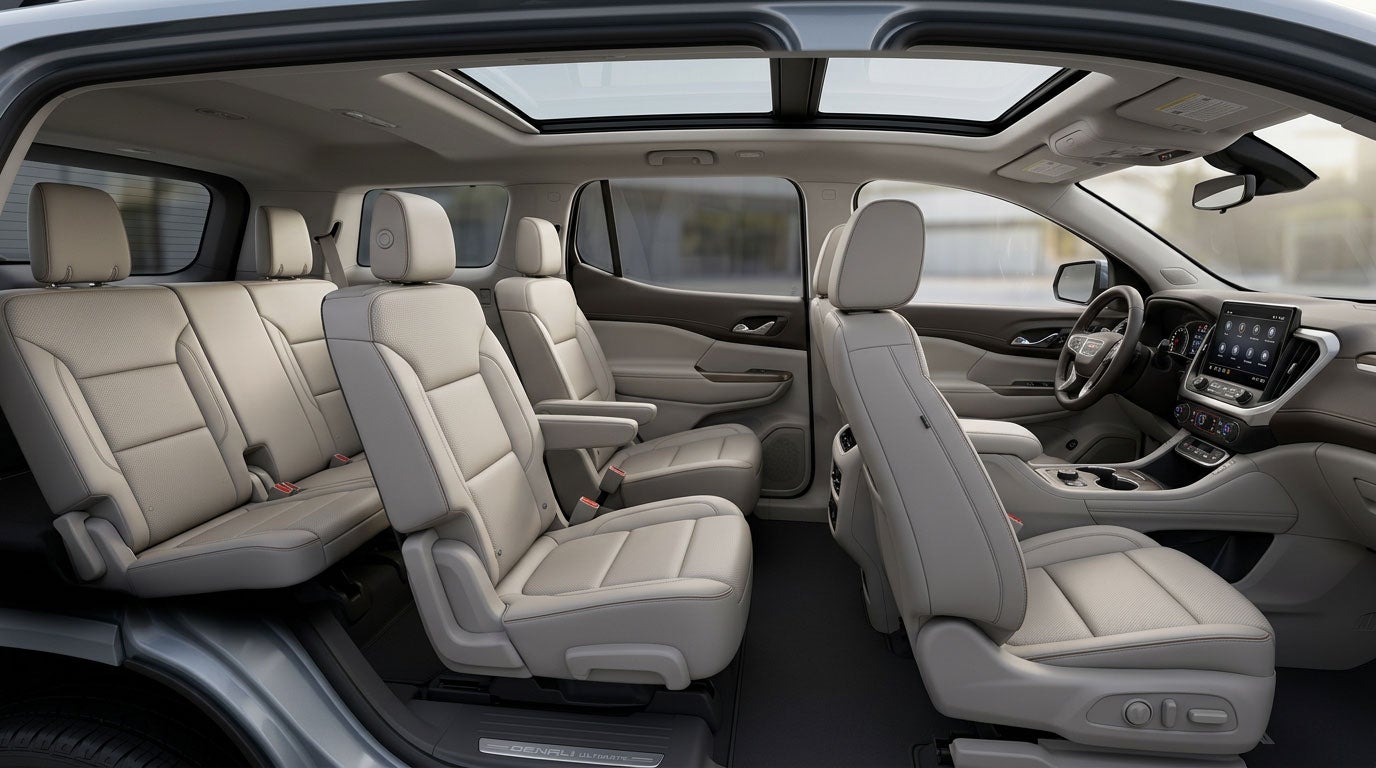 GMC Acadia three rows of seating