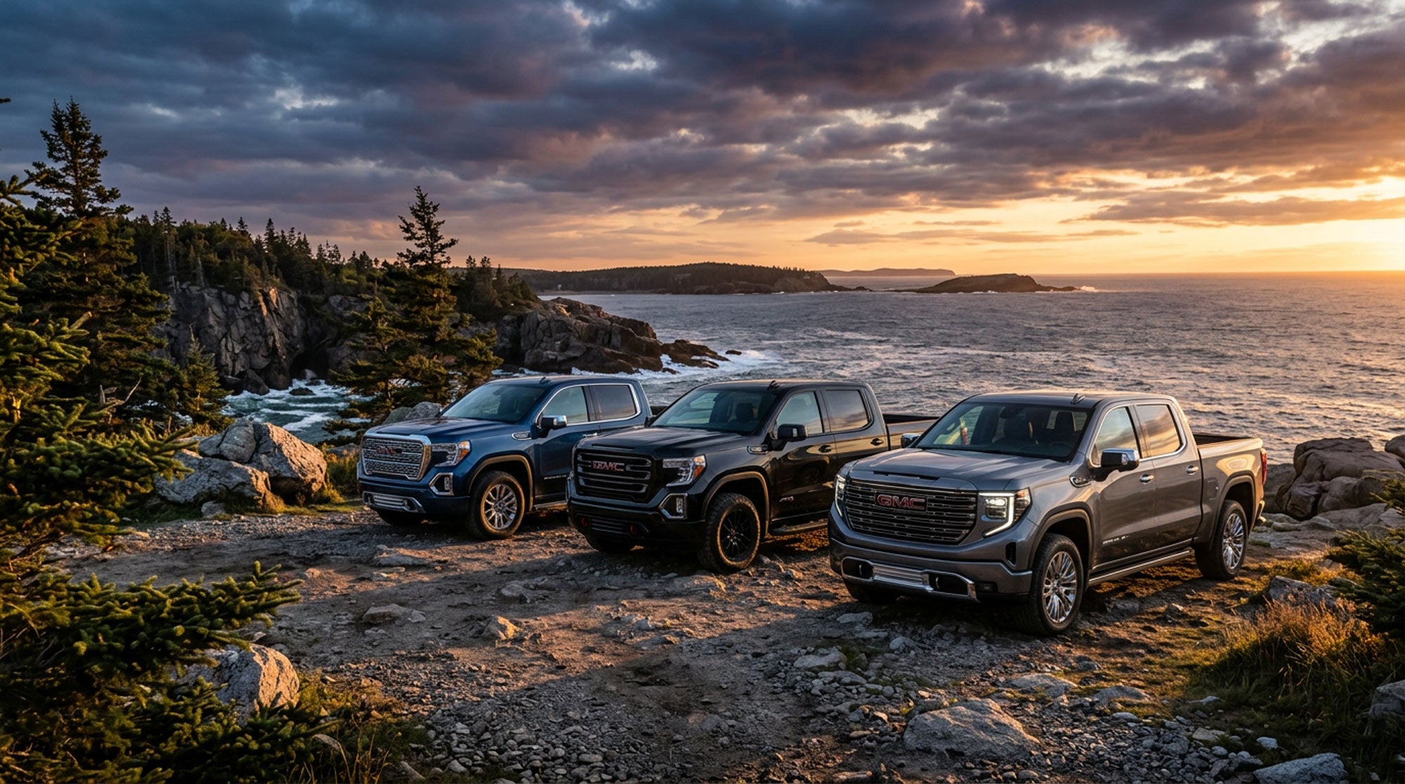 GMC Sierra truck lineup in Southern Maine